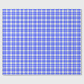 Papier Cadeau Carreaux Bleus (Plat)