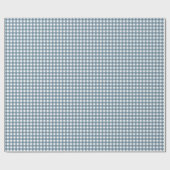 Papier Cadeau Carreaux bleus blancs mignons  (Plat)
