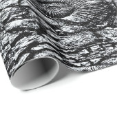 Papier Cadeau Carreaux d'ammonite (Coin rond)