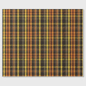 Papier Cadeau Carreaux d'automne (Plat)