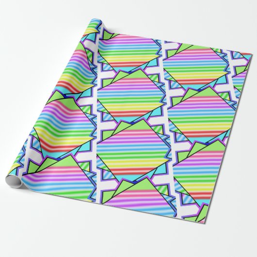 Papier Cadeau Carreaux de bonbons (Déroulé)