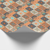 Papier Cadeau Carreaux de céramique : motif abstrait. (Coin)