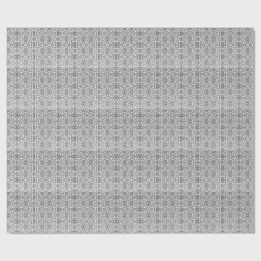 Papier Cadeau Carreaux de pierre blanche grise Mosaïque Motif (Plat)
