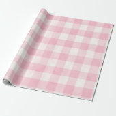 Papier Cadeau Carreaux rose (Déroulé)