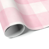 Papier Cadeau Carreaux rose (Coin rond)