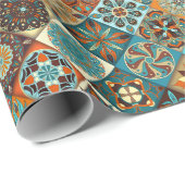 Papier Cadeau Carreaux traditionnels (Coin rond)