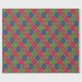 Papier Cadeau Carrelage céleste marocain (Plat)