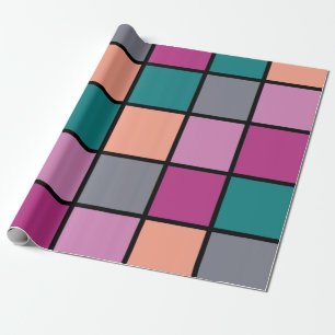 Papier Cadeau Carrelage coloré et tendance