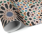 Papier Cadeau Carrelage de l'Alhambra (Coin rond)