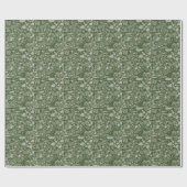 Papier Cadeau Carrelage d'effet Olive Green Terrazzo moderne (Plat)
