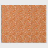 Papier Cadeau Carrelage d'effet orange foncé moderne (Plat)