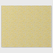Papier Cadeau Carrelage d'effet Terrazzo jaune brillant moderne (Plat)
