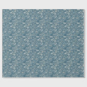 Papier Cadeau Carrelage d'effet Turquoise moderne élégant bleu T (Plat)