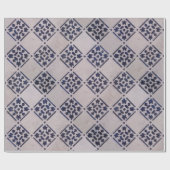 Papier Cadeau Carrelage Delft Bleu : Motif d'art néerlandais cla (Plat)