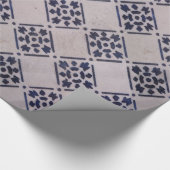 Papier Cadeau Carrelage Delft Bleu : Motif d'art néerlandais cla (Coin)