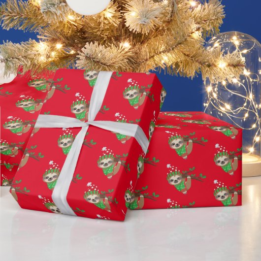 Papier Cadeau carrelage festif Noël paresseux (Vacances)