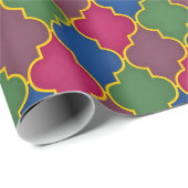 Papier Cadeau Carrelage marocain Lilac (Coin rond)