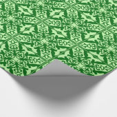 Papier Cadeau Carrelage marocain - vert pin foncé (Coin)