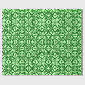 Papier Cadeau Carrelage marocain - vert pin foncé (Plat)
