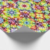 Papier Cadeau Carrelage méditerranéen, Carreaux d'encre d'alcool (Coin)