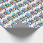 Papier Cadeau carrelage mignon enfants de la fête du cirque (Coin)