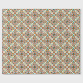 Papier Cadeau Carrelage Talavera (Plat)