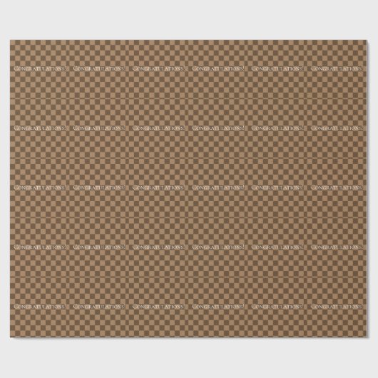 Papier Cadeau Carrés au chocolat doux (Plat)