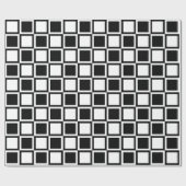 Papier Cadeau Carrés Black Bold Mod (Plat)