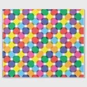 Papier Cadeau Carrés Colorés (Plat)