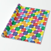 Papier Cadeau Carrés Colorés (Déroulé)
