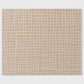 Papier Cadeau Carrés de la ligne blanche de l'illusion optique d (Plat)