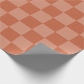 Papier Cadeau Carrés en terre cuite, vieux style imprimé (Coin)