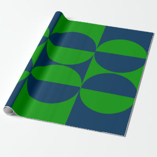 Papier Cadeau Carrés et cercles du Bauhaus