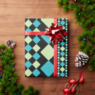Papier Cadeau Carrés géométriques