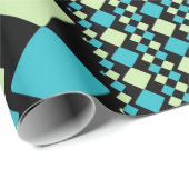 Papier Cadeau Carrés géométriques (Coin rond)