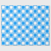 Papier Cadeau Carrés Lt Blue Bold Mod (Plat)