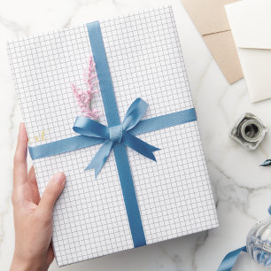 Papier Cadeau Carrés Noir Blanc Moderne Faux Gold Personnalisé