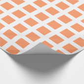 Papier Cadeau Carrés - Pêche sur blanc (Coin)