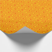 Papier Cadeau Carrés rétro - Les tons d'orange (Coin)