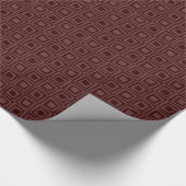 Papier Cadeau Carrés rétro - Tons de chocolat (Coin)