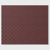 Papier Cadeau Carrés rétro - Tons de chocolat (Plat)