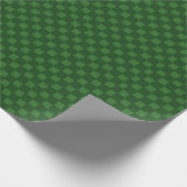 Papier Cadeau Carrés vert foncé (Coin)