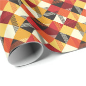 Papier Cadeau Carrés vintages : Simple Striped Sans Couture. (Coin rond)