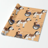 Papier Cadeau Carrosse à cheval (Déroulé)