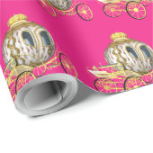 Papier Cadeau Carrosse royal de la princesse (Coin rond)