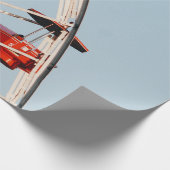 Papier Cadeau Carrousel rouge et brun (Coin)