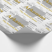 Papier Cadeau Carte Arkansas Silhouette (Coin)