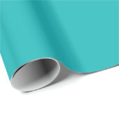 Papier Cadeau carte bleu turquoise (Coin rond)
