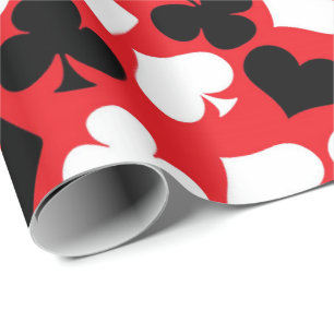 Papier Cadeau Carte Casino mignonne costume motif