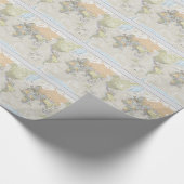 Papier Cadeau Carte classique du monde (Coin)